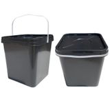 Balde Quadrado 16l Para Restaurantes Com Tampa