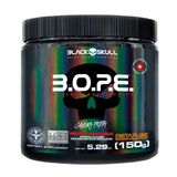 Pré Treino Black Skull B.o.p.e. Caveira Preta Frutas Vermelhas 150g