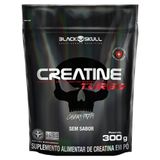 Creatina Turbo Black Skull Caveira Preta Sem Sabor 300g