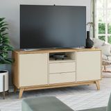 Rack Para Tv Kappesberg 2 Portas 2 Gavetas Itapuã/argila
