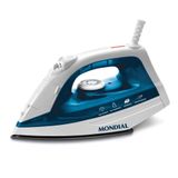 Ferro De Passar A Vapor Mondial 1200w C/ Spray - Branco/azul