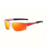 Óculos De Sol Polarizados Envolventes, Estilosos E Modernos, Praticantes De Esportes Vermelho