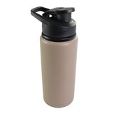 Garrafa Squeeze Alumínio 600 Ml Com Alça Diversas Cores Corcor:bege