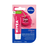 Protetor Labial Nívea Lip Care Cereja Shine 4,8g