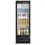 Refrigerador/expositor Vertical Gptu-40 Pr El Gelopar - 410l Temperatura 0° A +7°c Preto Vidro Temperado 110v Gelopar