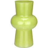 Vaso Decorativo Enfeite Casa Eclipse Home&amp;co Leitoso Vidro 20x12x12cm Verde