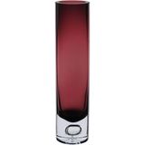 Vaso Decorativo Enfeite Casa Tubo Home&amp;co Vidro 25x6x6cm Roxo