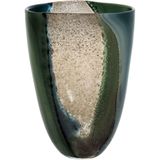 Vaso Decorativo Enfeite Casa Vidro 29x21x15cm Color