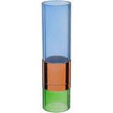 Vaso Decorativo Enfeite Casa Home&amp;co Eco Crystal 19x5x5cm Multicolorido