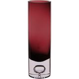 Vaso Decorativo Enfeite Casa Tubo Home&amp;co Vidro 20x6x6cm Roxo