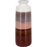 Vaso Decorativo Enfeite Casa Cerâmica 40x15x15cm Marrom