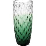 Vaso Decorativo Enfeite Casa Vidro 51x23x23cm Verde