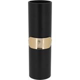 Vaso Decorativo Enfeite Casa Metal 34x10x10cm Preto
