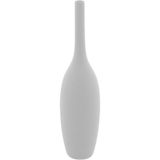Vaso Decorativo Enfeite Casa Cerâmica 38x9x9cm Branco