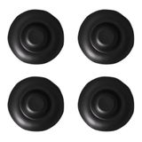 Conjunto De Pratos Para Massa/risoto 04 Peças Orgânico Preto Matte Porto Brasil