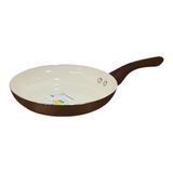 Frigideira Antiaderente Cerâmica De Indução Marrom Roma Plus 22cm - Casambiente