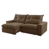 Sofá Hall Veludo Dois Módulos De 120m B25cm Meu Sofá Online B016 Veludo Marrom
