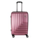 Mala De Viagem Média Abs Expansível Ika Flex Cadeado Tsa Embutido Rodas Duplas 360 Rosê M