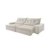 Sofá Nivus Linho 02 Módulos De 120cm B25cm Meu Sofá Online A302 Linho Branco