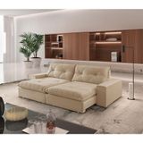 Sofá Hall Linho Dois Módulos De 100m B25cm Meu Sofá Online A226 Linho Bege