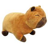 Capivara Pelúcia Marrom 22 Cm Comprimento Macia E Fofinha