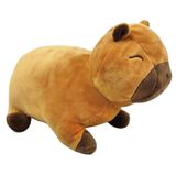 Capivara Pelúcia Marrom 22 Cm Comprimento Macia E Fofinha