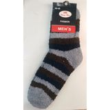 Meia Pelúcia Masculino Quente Inverno Felpuda listra Forrado