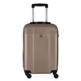 Mala De Viagem Media Abs Ika Continental Cadeado Embutido Rodas Giro 360 Champagne M