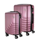 Conjunto De Malas De Viagem Abs Expansível Ika Flex Cadeado Tsa Rodas Duplas 2pcs P/m Rosê