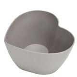 Tigela Bowl De Coração De Bambu Lines 2386 Cinza - Lyor