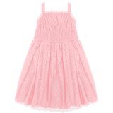 Vestido Infantil Menina Tulê Coração Luxo Trick Nick 4 Ao 14 - Rosa - 14