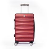 Mala de Viagem Média Expansível Vilabon VB00123 ABS Cadeado TSA Rodas Duplas 360° Vinho M
