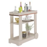 Carrinho Bar Rose Off White Artely Off White