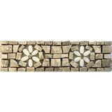 Faixa Em Mosaico Fiori Di Campo - 10x30cm