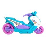 Moto De Brinquedo Scott Feminina Super Divertida Rosa E Azul