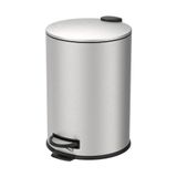 Lixeira Com Pedal E Balde 20l Aço Inoxidável Escovado Linha Spin Brinox Aço Inoxidável