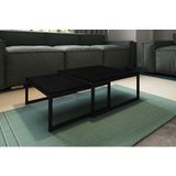 Duo Mesa De Centro Catarina Preto E Tampo Preto