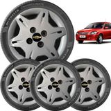 4x Calota Gm Corsa Celta Aro 13 Com Emblema 004cb