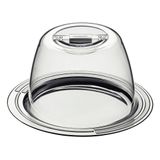 Porta-queijo Tramontina Ciclo Em Aço Inox 20 Cm 2 Peças