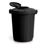 Lixeira Preta Cesto De Lixo Grande Cozinha 60 Litros Higiene