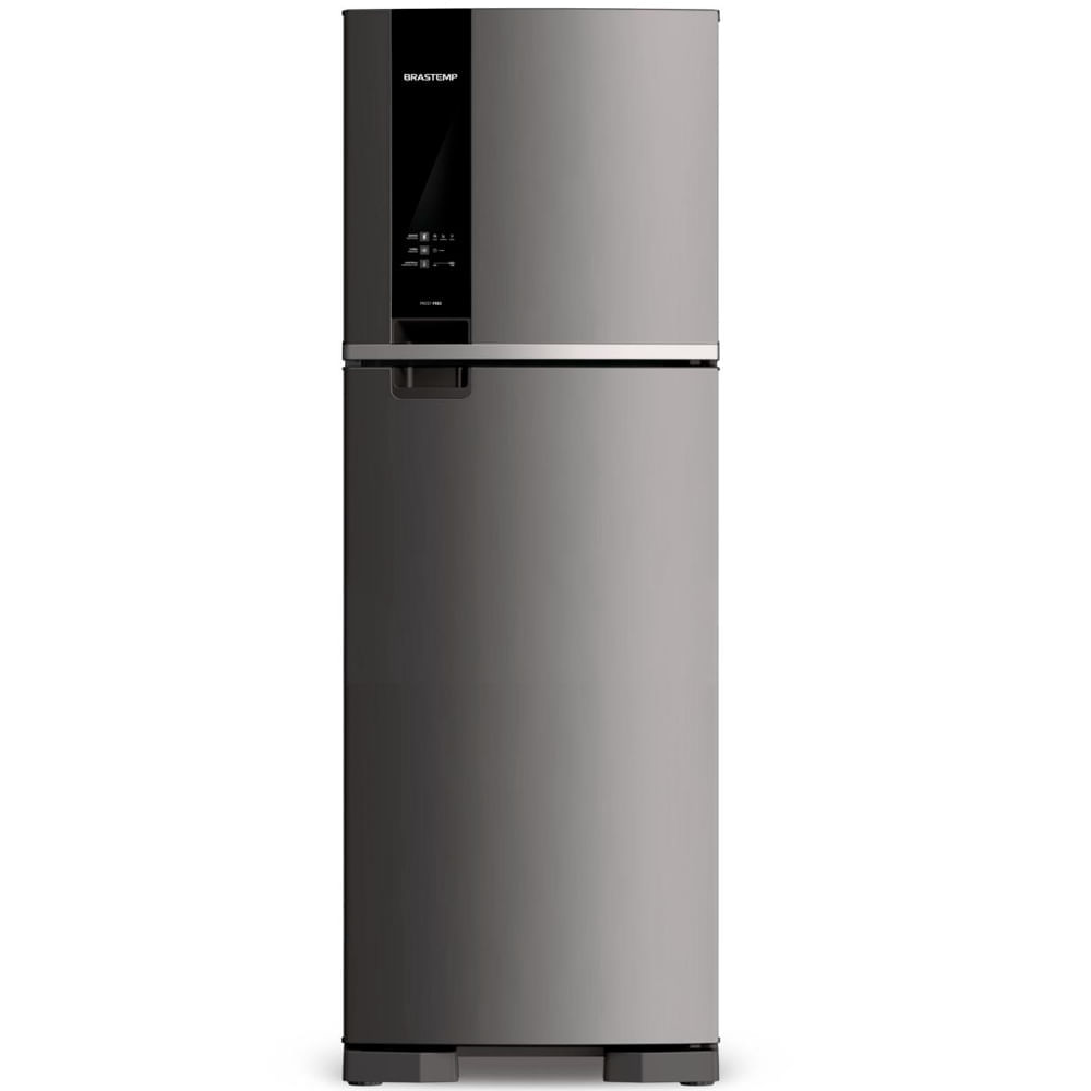 Geladeira Brastemp Frost Free Duplex 375 Litros Cor Inox Com Espaço Adapt - Brm45jk 220v