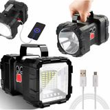 Lanterna Multifuncional Recarregável Mini Usb Tática Forte