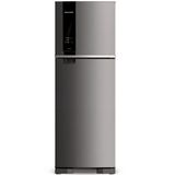 Geladeira Brastemp Frost Free Duplex 375 Litros Cor Inox Com Espaço Adapt - Brm45jk 110v