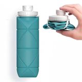 Garrafa Dobrável 600ml Ideal Para Academia E Viagens