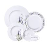 Aparelho De Jantar 20 Peças Tramontina Lilla Em Porcelana Decorada