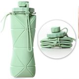 Garrafa Dobrável 600ml Portátil Compacta Viagem E Lancheira
