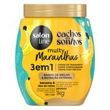 Creme De Tratamento Salon Line 3 Em1 Multy Maravilhas Cachos Dos Sonhos Banana E Óleo De Rícino 1kg
