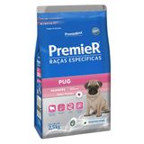 Ração Seca Premier Pet Raças Especificas Pug Para Cães Filhotes Porte Pequeno - 2,5 Kg