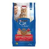 Ração Nestlé Purina Cat Chow Adultos Defense Plus Carne - 1 Kg