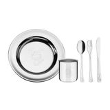 Kit Infantil Tramontina Para Refeição Em Aço Inox 5 Peças